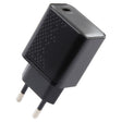 LZ-105PD 25W USB-C / Type-C Ports Dot Pattern Travel Charger, EU Plug(Black) - USB Charger by PMC TechLife | Online Shopping South Africa | PMC TechLife | Buy Now Pay Later Mobicred