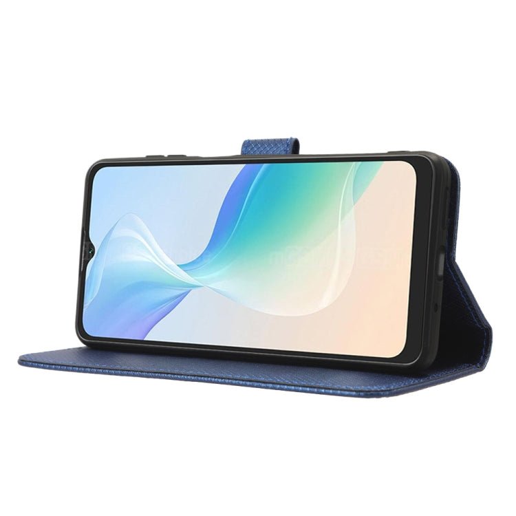 For Blackview Oscal C30 / C30 Pro Diamond Texture Leather Phone Case(Blue)