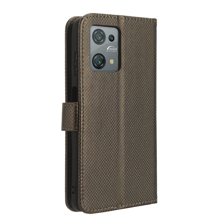 For Blackview Oscal C30 / C30 Pro Diamond Texture Leather Phone Case(Brown)