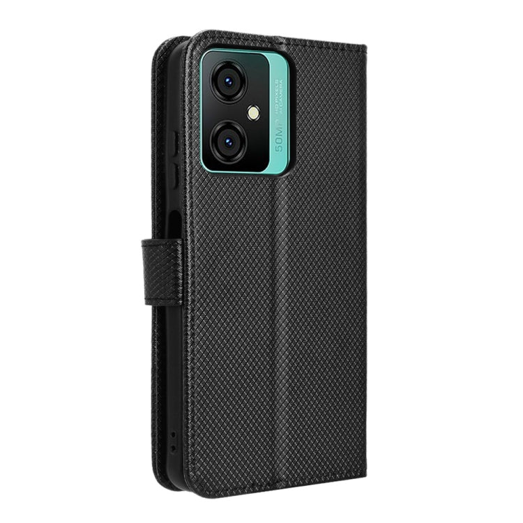 For Blackview Oscal C70 Diamond Texture Leather Phone Case(Black)