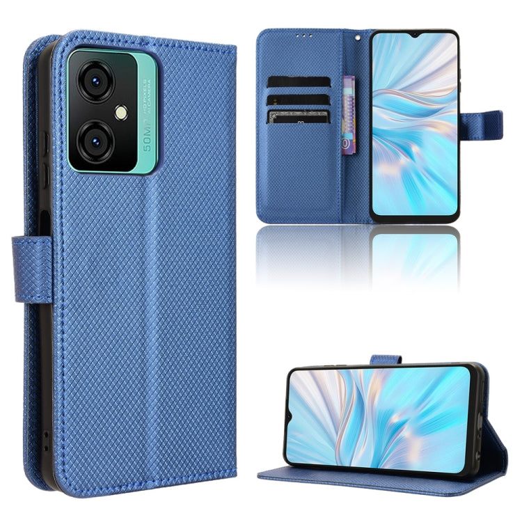 For Blackview Oscal C70 Diamond Texture Leather Phone Case(Blue)