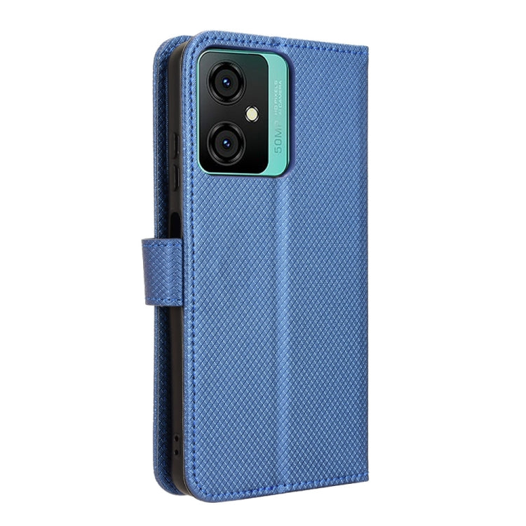 For Blackview Oscal C70 Diamond Texture Leather Phone Case(Blue)