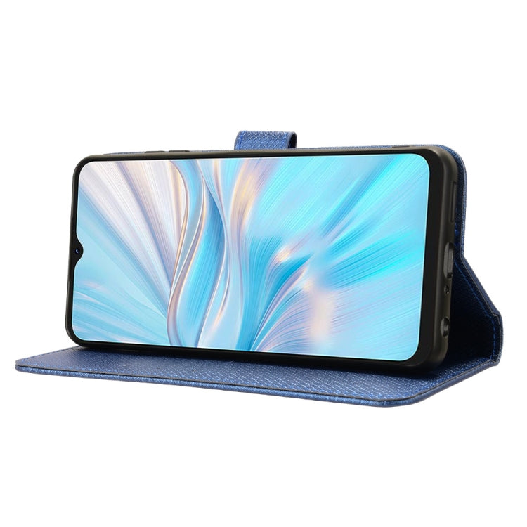 For Blackview Oscal C70 Diamond Texture Leather Phone Case(Blue)