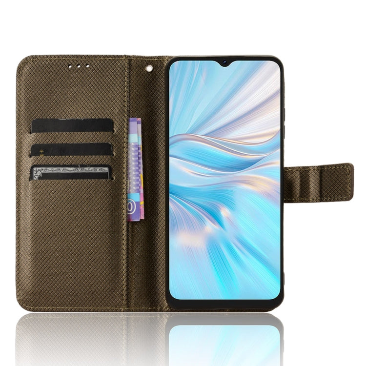 For Blackview Oscal C70 Diamond Texture Leather Phone Case(Brown)