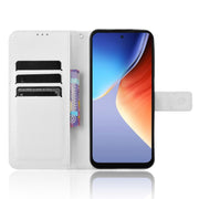 For Blackview A96 Diamond Texture Leather Phone Case(White)