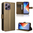 For Blackview A96 Diamond Texture Leather Phone Case(Brown) - More Brand by PMC TechLife | Online Shopping South Africa | PMC TechLife