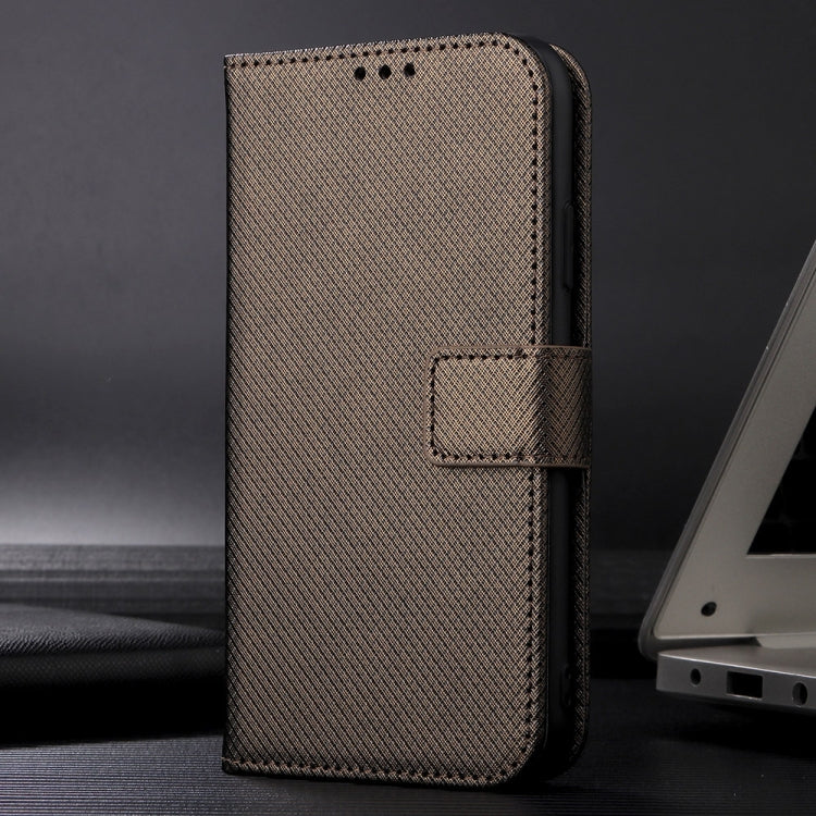 For Blackview A96 Diamond Texture Leather Phone Case(Brown)