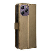 For Blackview A96 Diamond Texture Leather Phone Case(Brown)