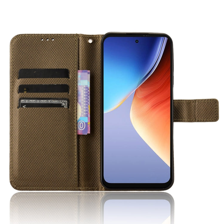 For Blackview A96 Diamond Texture Leather Phone Case(Brown)