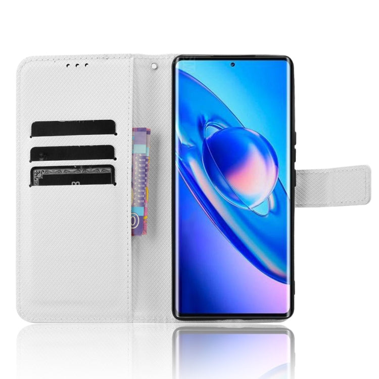 For Blackview A200 Pro Diamond Texture Leather Phone Case(White)