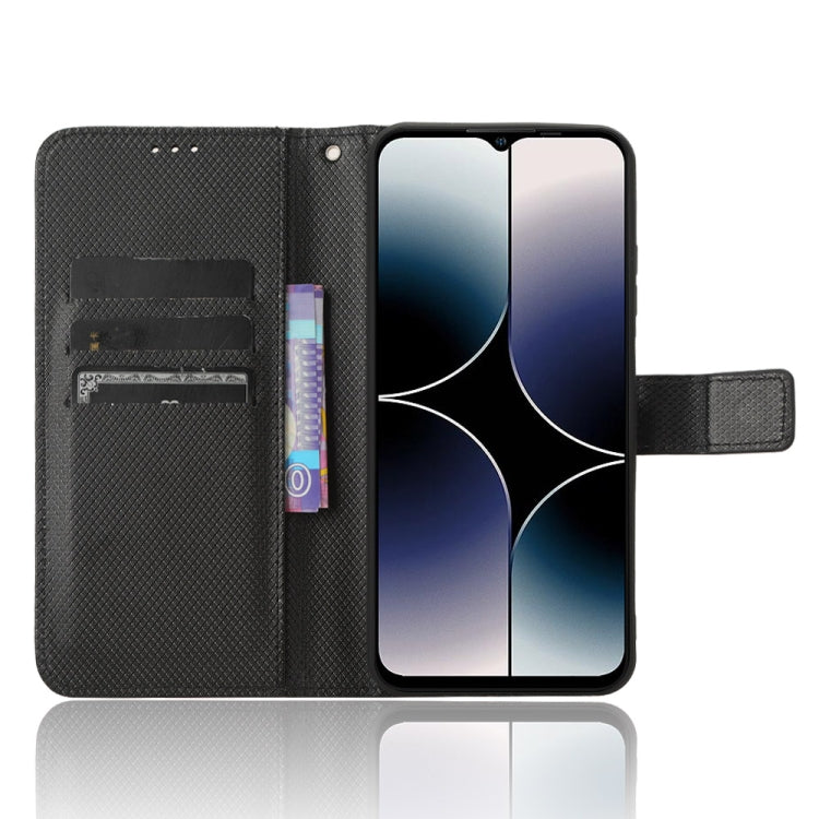 For Ulefone Note 16 Pro Diamond Texture Leather Phone Case(Black)
