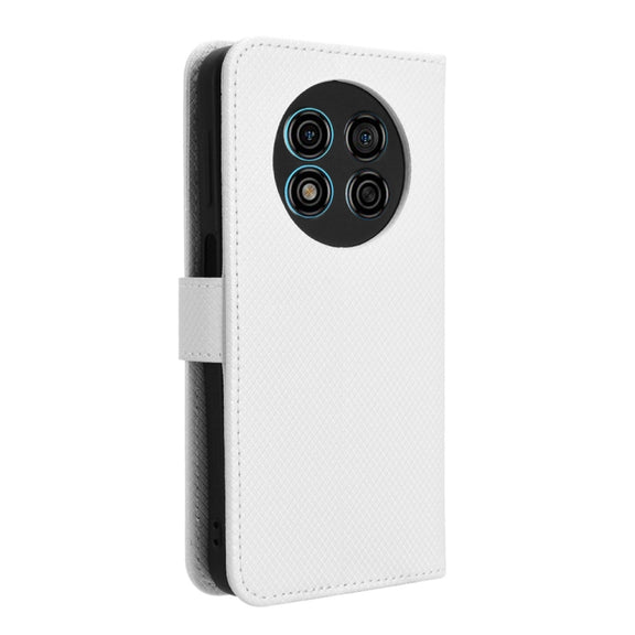 For Ulefone Note 15 Diamond Texture Leather Phone Case(White)