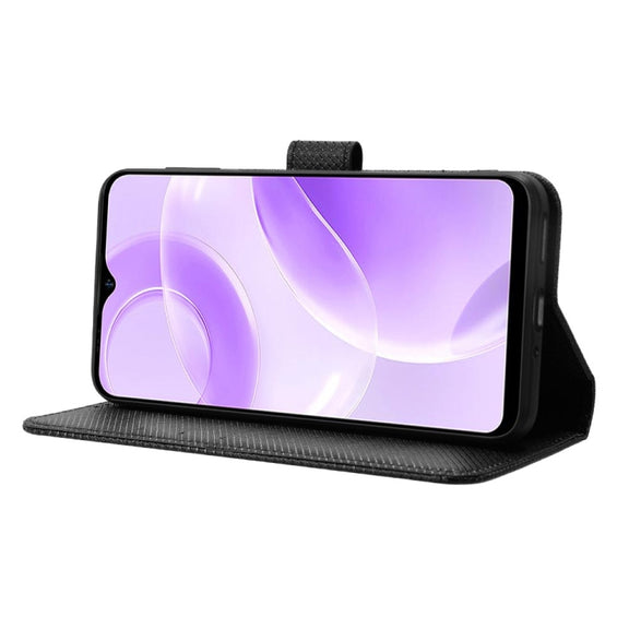 For Ulefone Note 15 Diamond Texture Leather Phone Case(Black)