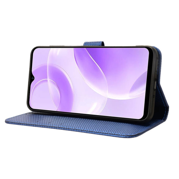 For Ulefone Note 15 Diamond Texture Leather Phone Case(Blue)