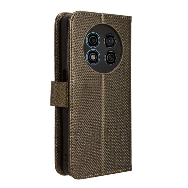 For Ulefone Note 15 Diamond Texture Leather Phone Case(Brown)