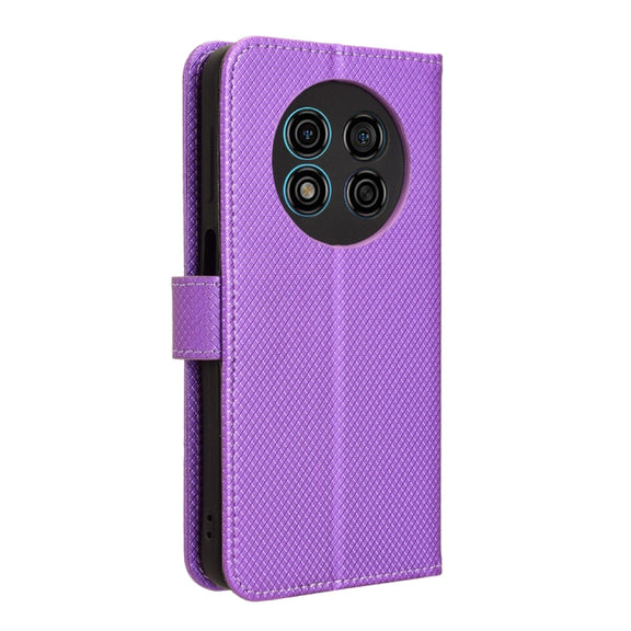 For Ulefone Note 15 Diamond Texture Leather Phone Case(Purple)