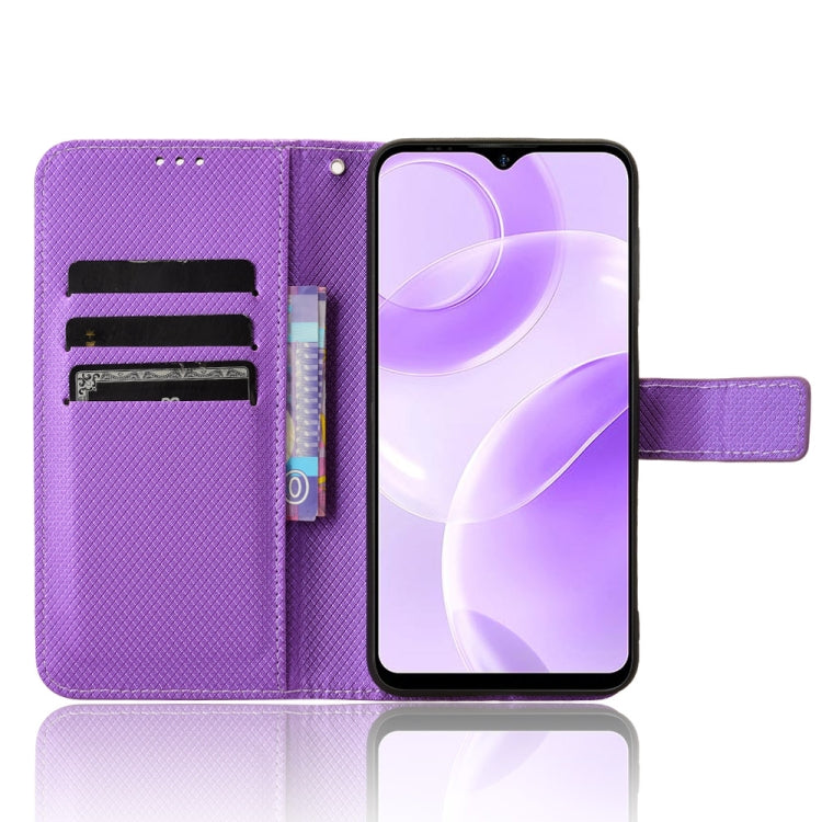 For Ulefone Note 15 Diamond Texture Leather Phone Case(Purple)