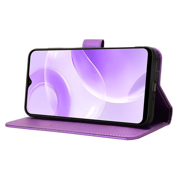 For Ulefone Note 15 Diamond Texture Leather Phone Case(Purple)