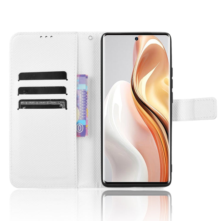 For Ulefone Note 17 Pro Diamond Texture Leather Phone Case(White)