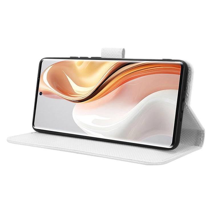 For Ulefone Note 17 Pro Diamond Texture Leather Phone Case(White)