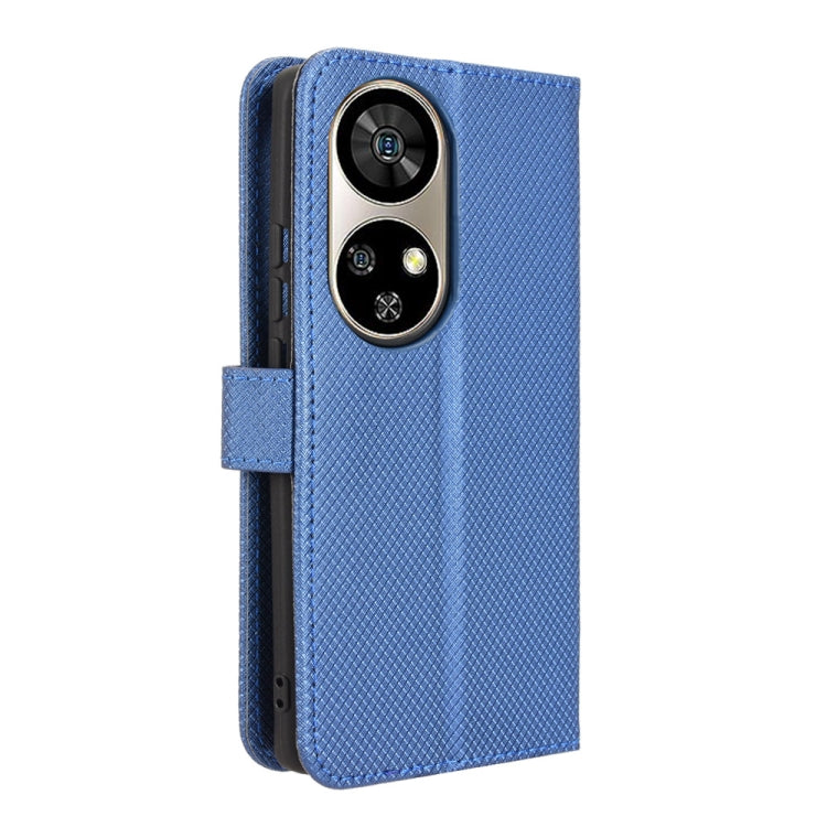 For Ulefone Note 17 Pro Diamond Texture Leather Phone Case(Blue)
