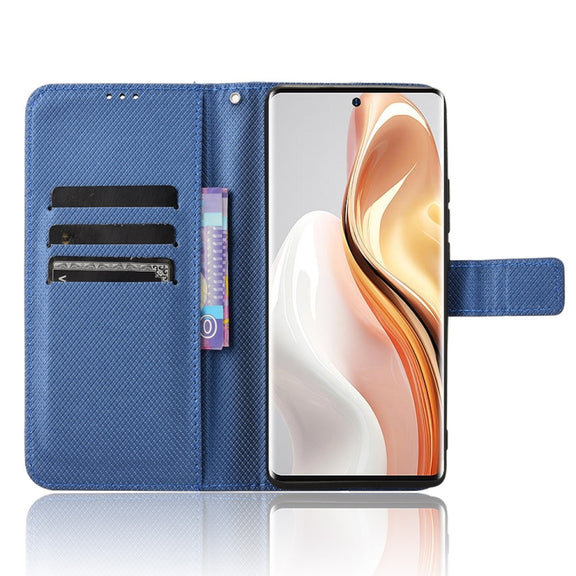 For Ulefone Note 17 Pro Diamond Texture Leather Phone Case(Blue)
