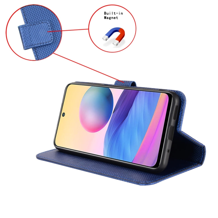 For Ulefone Note 17 Pro Diamond Texture Leather Phone Case(Blue)