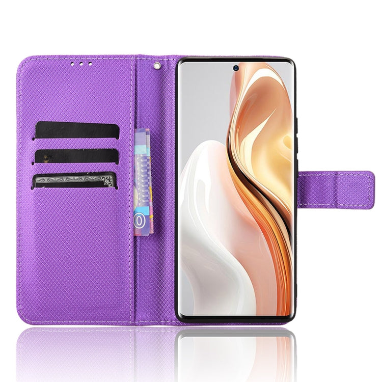 For Ulefone Note 17 Pro Diamond Texture Leather Phone Case(Purple)