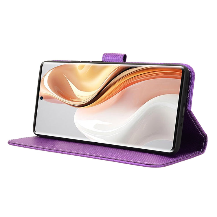 For Ulefone Note 17 Pro Diamond Texture Leather Phone Case(Purple)