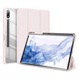For Samsung Galaxy Tab S9+ DUX DUCIS TOBY Series Antiskid Leather Tablet Case with Sleep / Wake-up Function(Pink) - Galaxy Tab S9+ Cases by DUX DUCIS | Online Shopping South Africa | PMC TechLife | Buy Now Pay Later Mobicred