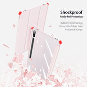 For Samsung Galaxy Tab S9+ DUX DUCIS TOBY Series Antiskid Leather Tablet Case with Sleep / Wake-up Function(Pink)