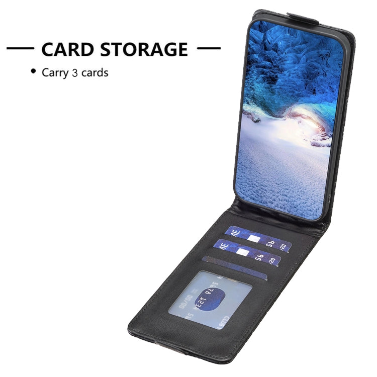 For iPhone 16 Plus Diamond Lattice Vertical Flip Leather Phone Case(Black)