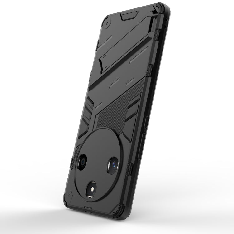 For Honor X50 5G Global / X9B Punk Armor 2 in 1 PC + TPU Phone Case with Holder(Black)