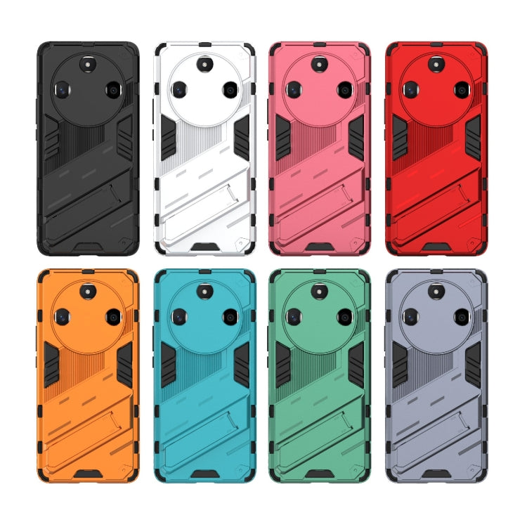 For Honor X50 5G Global / X9B Punk Armor 2 in 1 PC + TPU Phone Case with Holder(Black)