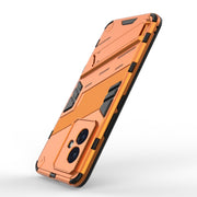 For Honor 100 5G Punk Armor 2 in 1 PC + TPU Phone Case with Holder(Orange)