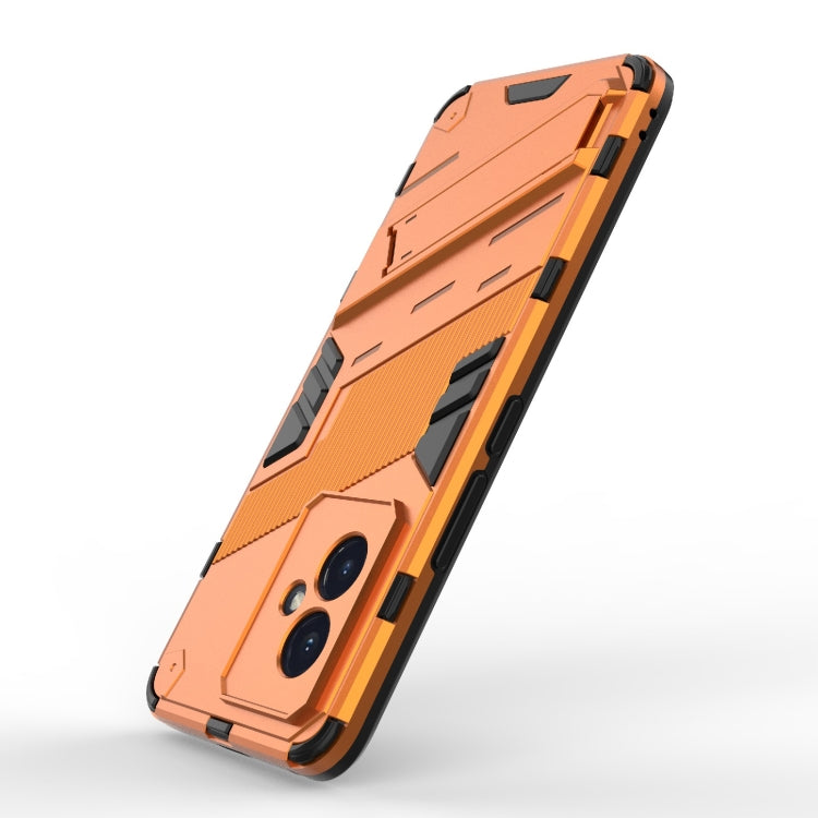 For Honor 100 5G Punk Armor 2 in 1 PC + TPU Phone Case with Holder(Orange)