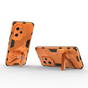 For Honor 100 Pro 5G Punk Armor 2 in 1 PC + TPU Phone Case with Holder(Orange)