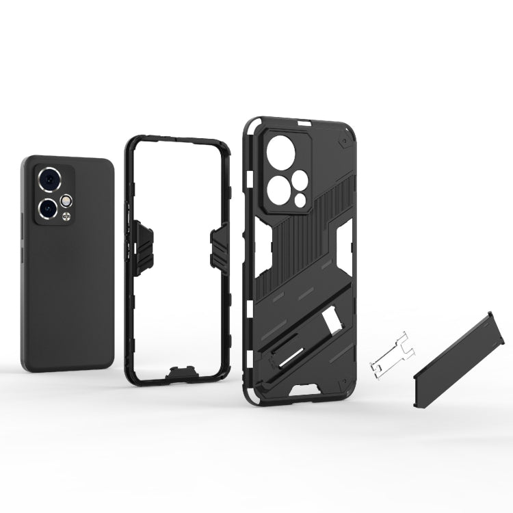 For Honor 90 GT 5G Punk Armor 2 in 1 PC + TPU Phone Case with Holder(Red)