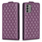 For Nokia G310 Diamond Lattice Vertical Flip Leather Phone Case(Dark Purple)