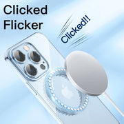 For iPhone 15 Pro Max Lens Protector MagSafe Electroplated Phone Case(Sierra Blue)