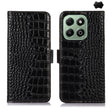 For Honor X6b Crocodile Top Layer Cowhide Leather Phone Case(Black) - Honor Cases by PMC TechLife | Online Shopping South Africa | PMC TechLife | Buy Now Pay Later Mobicred