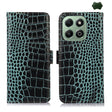 For Honor X6b Crocodile Top Layer Cowhide Leather Phone Case(Green) - Honor Cases by PMC TechLife | Online Shopping South Africa | PMC TechLife | Buy Now Pay Later Mobicred