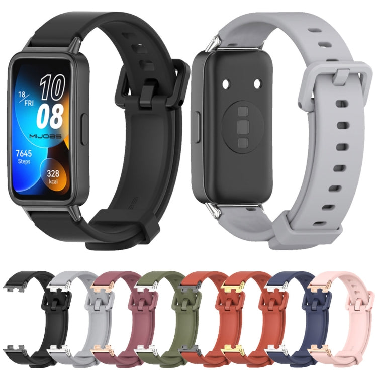 For Huawei Band 8 / 9 / 10 Mijobs Silicone Breathable Watch Band(Midnight Blue)