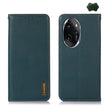 For Honor 100 Pro KHAZNEH Nappa Top Layer Cowhide Leather Phone Case(Green) - Honor Cases by PMC TechLife | Online Shopping South Africa | PMC TechLife | Buy Now Pay Later Mobicred