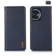 For Honor 100 KHAZNEH Nappa Top Layer Cowhide Leather Phone Case(Blue) - Honor Cases by PMC TechLife | Online Shopping South Africa | PMC TechLife | Buy Now Pay Later Mobicred