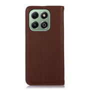 For Honor X6b KHAZNEH Nappa Top Layer Cowhide Leather Phone Case(Brown)