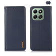 For Honor X6b KHAZNEH Nappa Top Layer Cowhide Leather Phone Case(Blue) - Honor Cases by PMC TechLife | Online Shopping South Africa | PMC TechLife | Buy Now Pay Later Mobicred