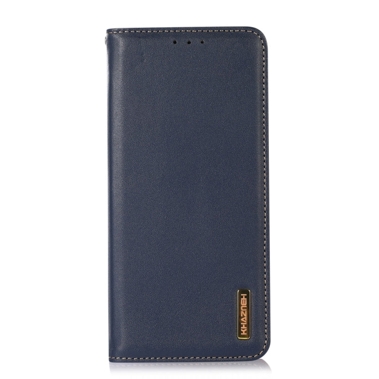 For Honor X6b KHAZNEH Nappa Top Layer Cowhide Leather Phone Case(Blue)