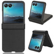 For Motorola Moto Razr 40 Ultra Sandskin Texture Phone Case(Black) - Motorola Cases by PMC TechLife | Online Shopping South Africa | PMC TechLife | Buy Now Pay Later Mobicred