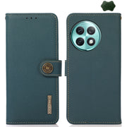 For OnePlus Ace 2 Pro KHAZNEH Custer Genuine Leather RFID Phone Case(Green)